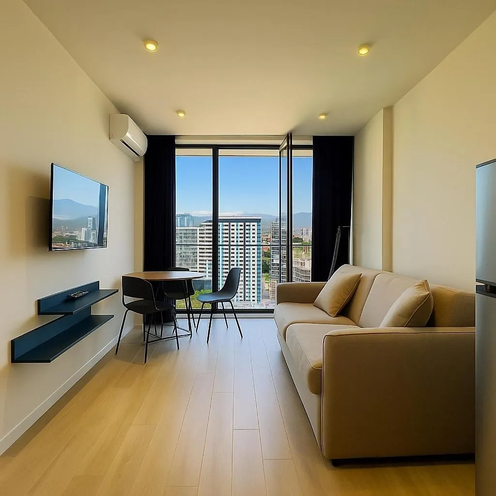 Солнечная Квартира С Отдельной Спальней И Панорамным Видом На Горы Next Apartments Batum 0*,